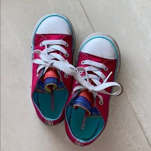 Kids size 10 All Star Converse Sneakers Pink